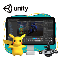 Мир игр на Unity 2D на популярном движке + AI-помощники - КИБЕРшкола программирования для детей, компьютерные курсы для школьников, начинающих и подростков - KIBERone г. Новочебоксарск