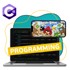 Программирование на C#. Удивительный мир 2D-игр - КИБЕРшкола программирования для детей, компьютерные курсы для школьников, начинающих и подростков - KIBERone г. Новочебоксарск