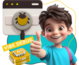 Тестирование & Vibe Debug. Охотники за багами - КИБЕРшкола программирования для детей, компьютерные курсы для школьников, начинающих и подростков - KIBERone г. Новочебоксарск