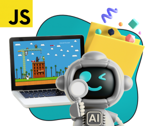 Язык программирования JavaScript + AI. Проектное обучение + геймификация + AI-помощники - КИБЕРшкола программирования для детей, компьютерные курсы для школьников, начинающих и подростков - KIBERone г. Новочебоксарск