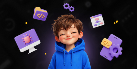 Идеальный сайт с нуля: код, дизайн и AI-помощник - КИБЕРшкола программирования для детей, компьютерные курсы для школьников, начинающих и подростков - KIBERone г. Новочебоксарск